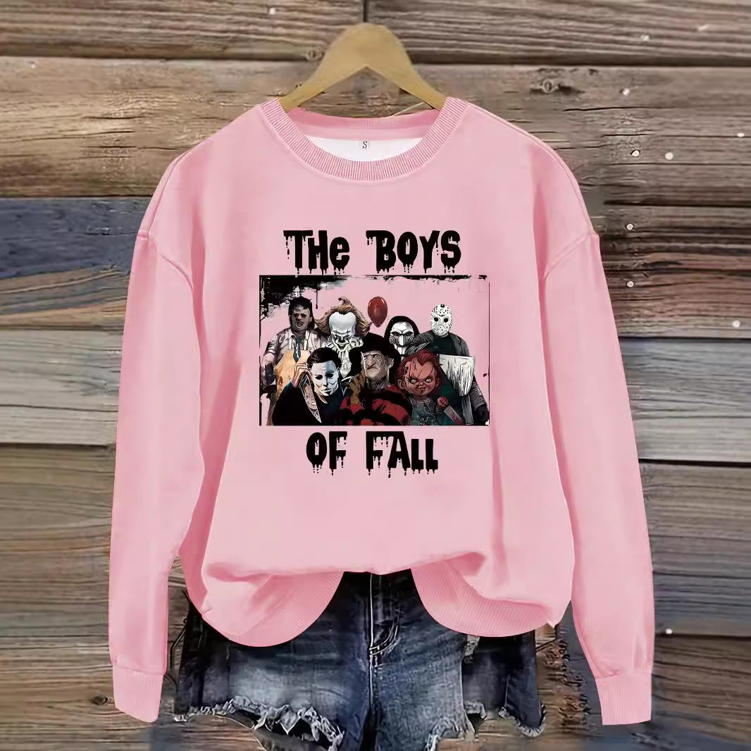 Printed pullover sweatshirt sweatshirt