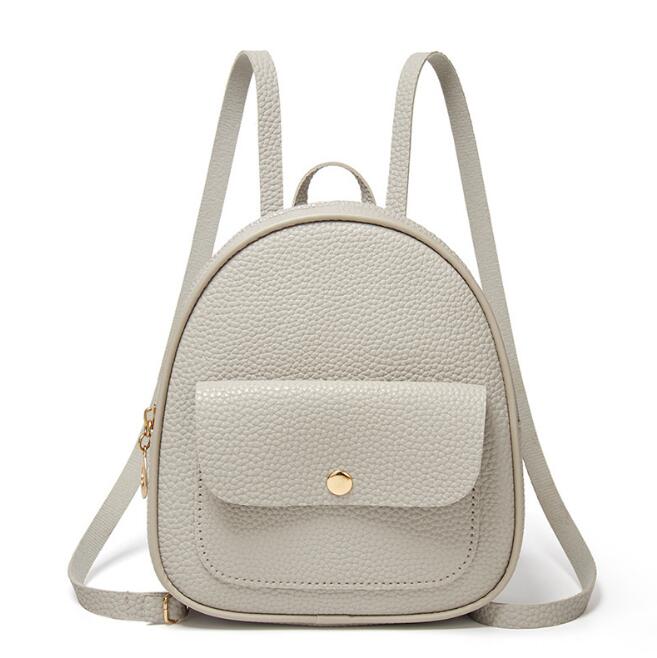 Fashion Women Shoulders Small Backpack Letter Purse Mobile Phone Simple Ladies Travel Bag Student School Backpacks