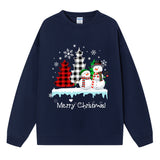 Christmas ladies' top snowman Christmas tree sweatshirt