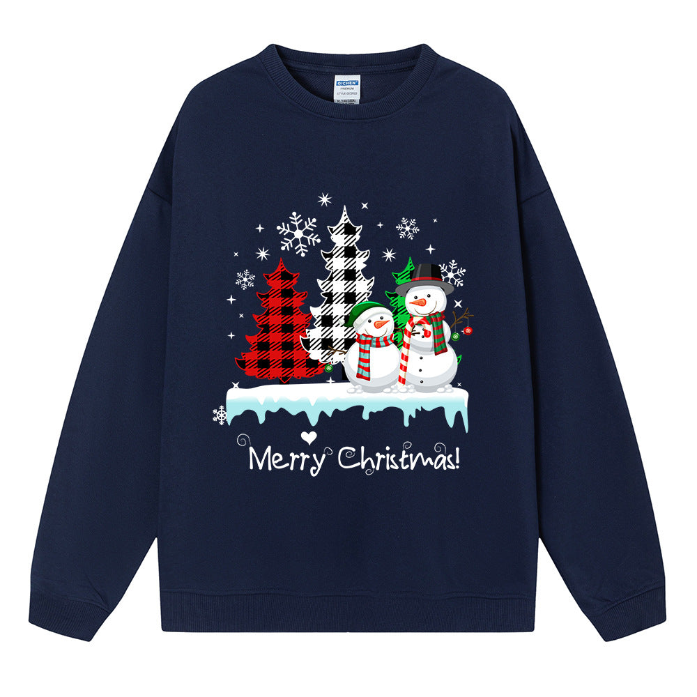 Christmas ladies' top snowman Christmas tree sweatshirt