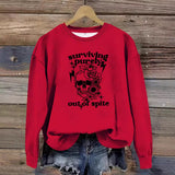 Printed pullover sweatshirt sweatshirt