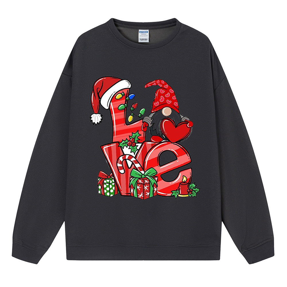 Love Christmas Gift Medium length Women's Christmas Hoodie