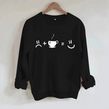 Round neck fleece hoodie