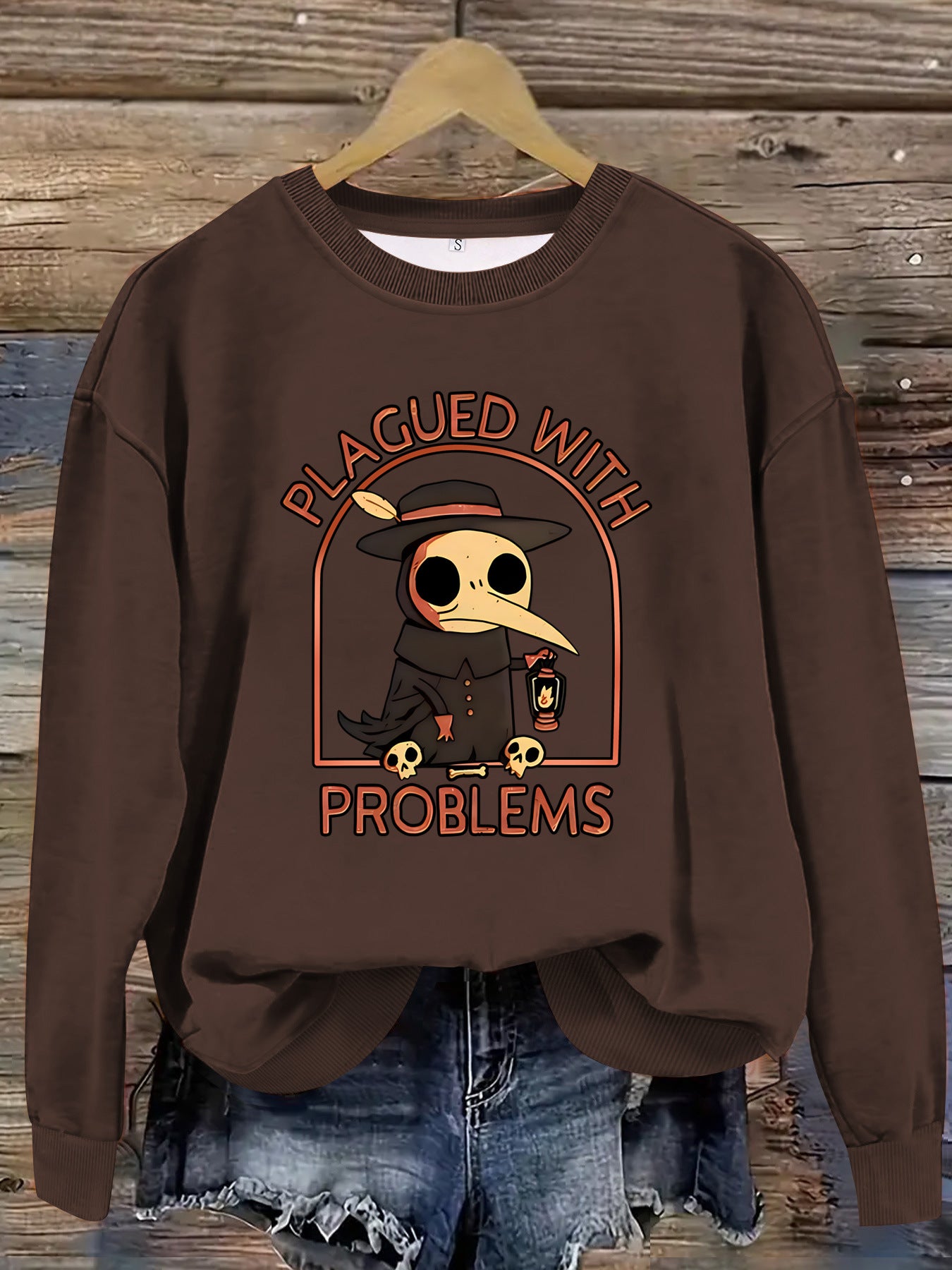 Printed pullover sweatshirt sweatshirt
