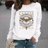 Printed pullover sweatshirt sweatshirt
