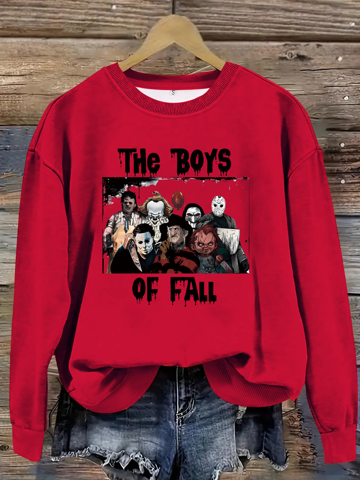 The Boys of Fall Sweatshirt, Halloween Graphic Crewneck Pullover