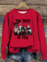 The Boys of Fall Sweatshirt, Halloween Graphic Crewneck Pullover