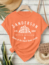 Short sleeved women's t-shirt Halloween