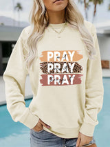 PRAY printed pullover sweatshirt sweatshirt