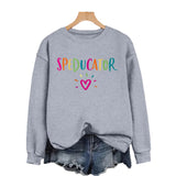 Loose velvet sweatshirt