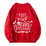 Christmas hoodie women's Christmas pullover top