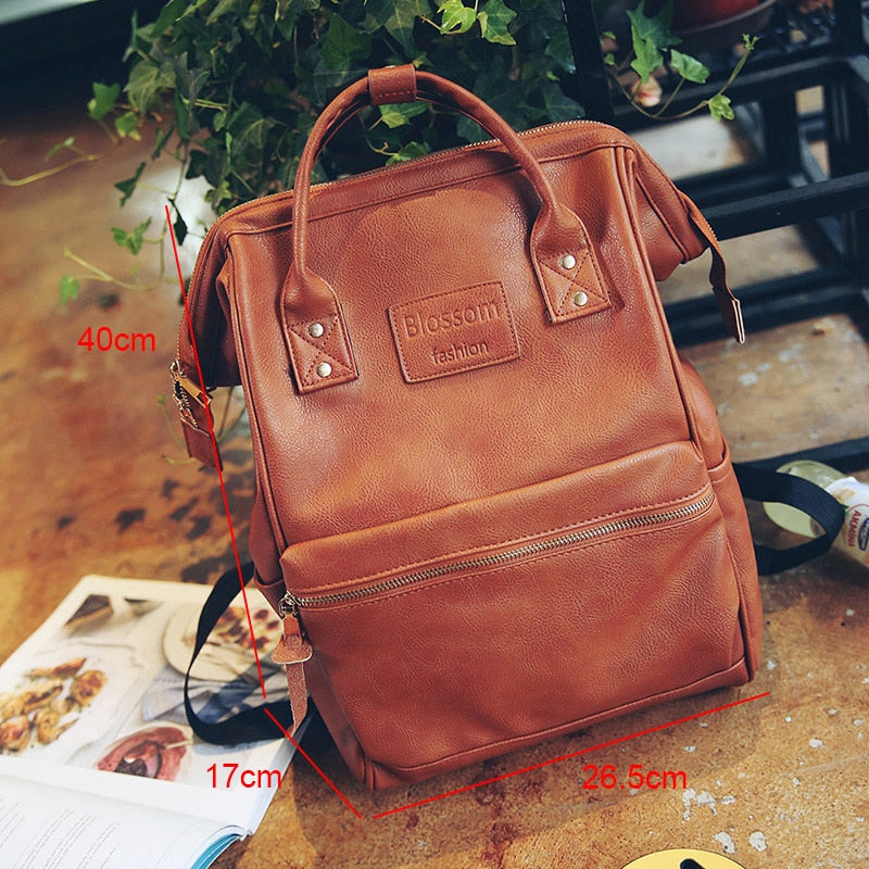 Mummy Diaper Backpacks Fashion Nappy Bag Large Capacity Baby Nursing Handbag High Quality PU Leather Travel Backpack MBG0150