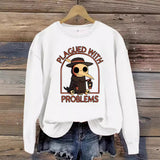 Printed pullover sweatshirt sweatshirt