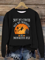 Printed pullover sweatshirt sweatshirt