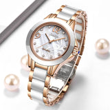 Liger/SUNKTA Explosive Ceramic Ladies Watch Exquisite High-end Watch Waterproof Watch