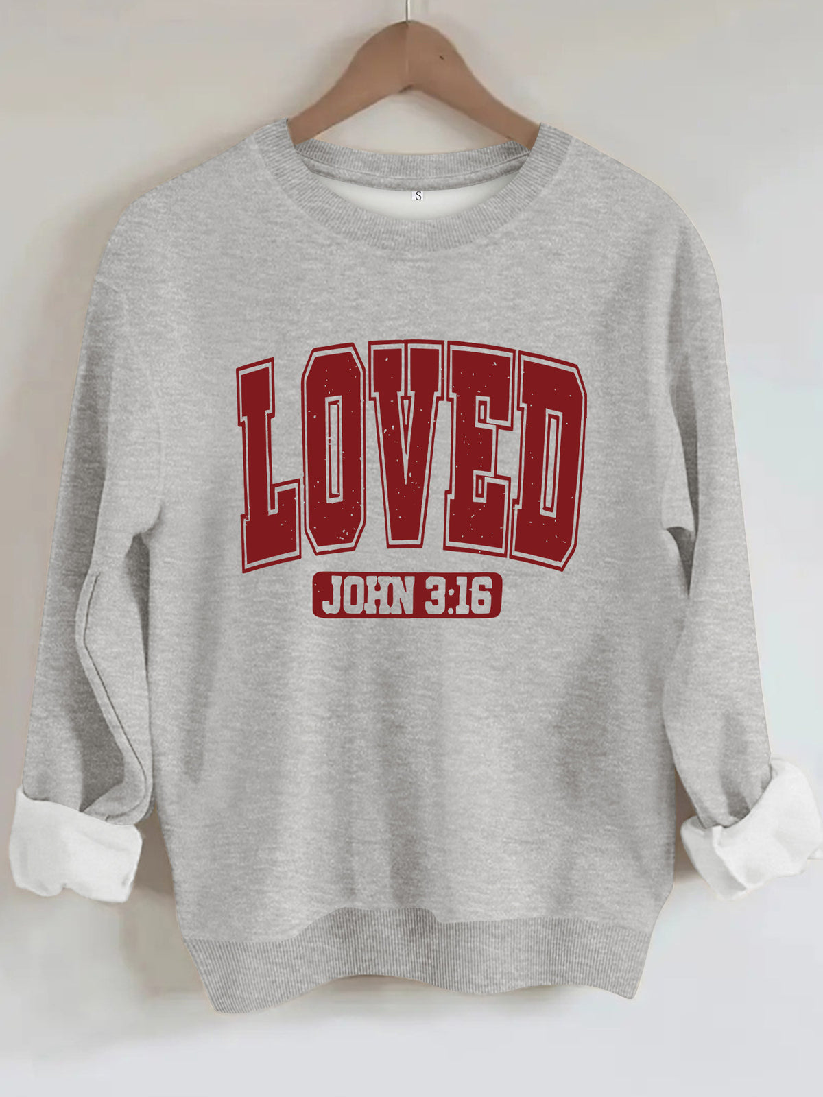 Loose velvet sweatshirt