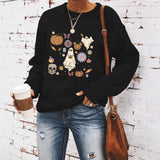 Round neck sweatshirt sports sweatshirt
