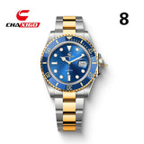 Swiss Brand CHAXIGO Men's Watch Green Submariner Style Waterproof Versatile Alloy Quartz Watch