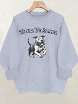 Round neck long sleeved sweatshirt