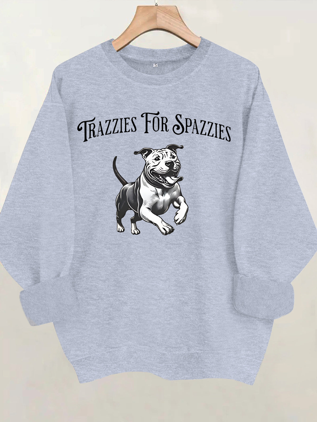 Round neck long sleeved sweatshirt