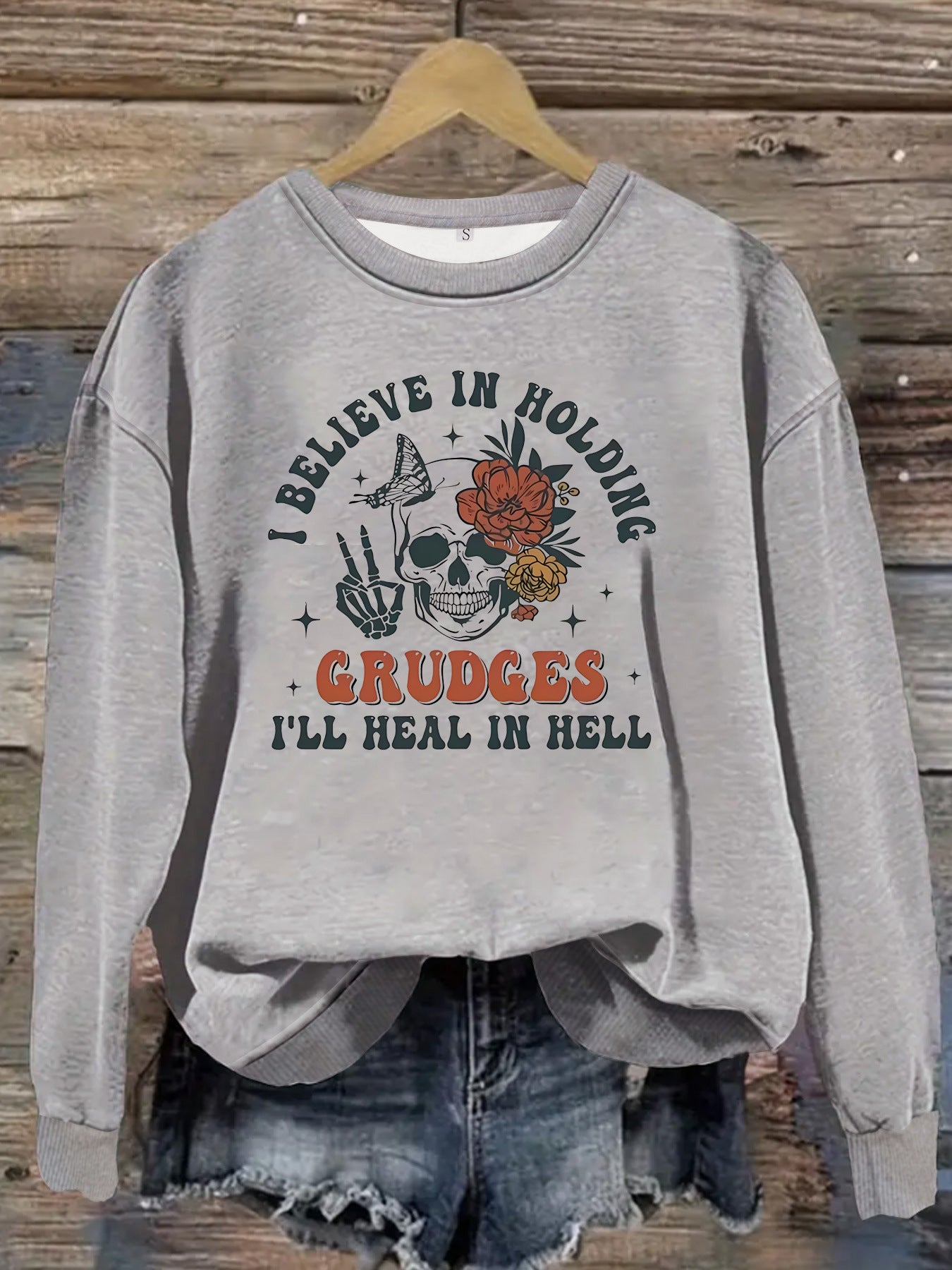 Printed pullover sweatshirt sweatshirt