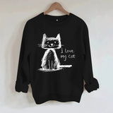 Round neck fleece hoodie