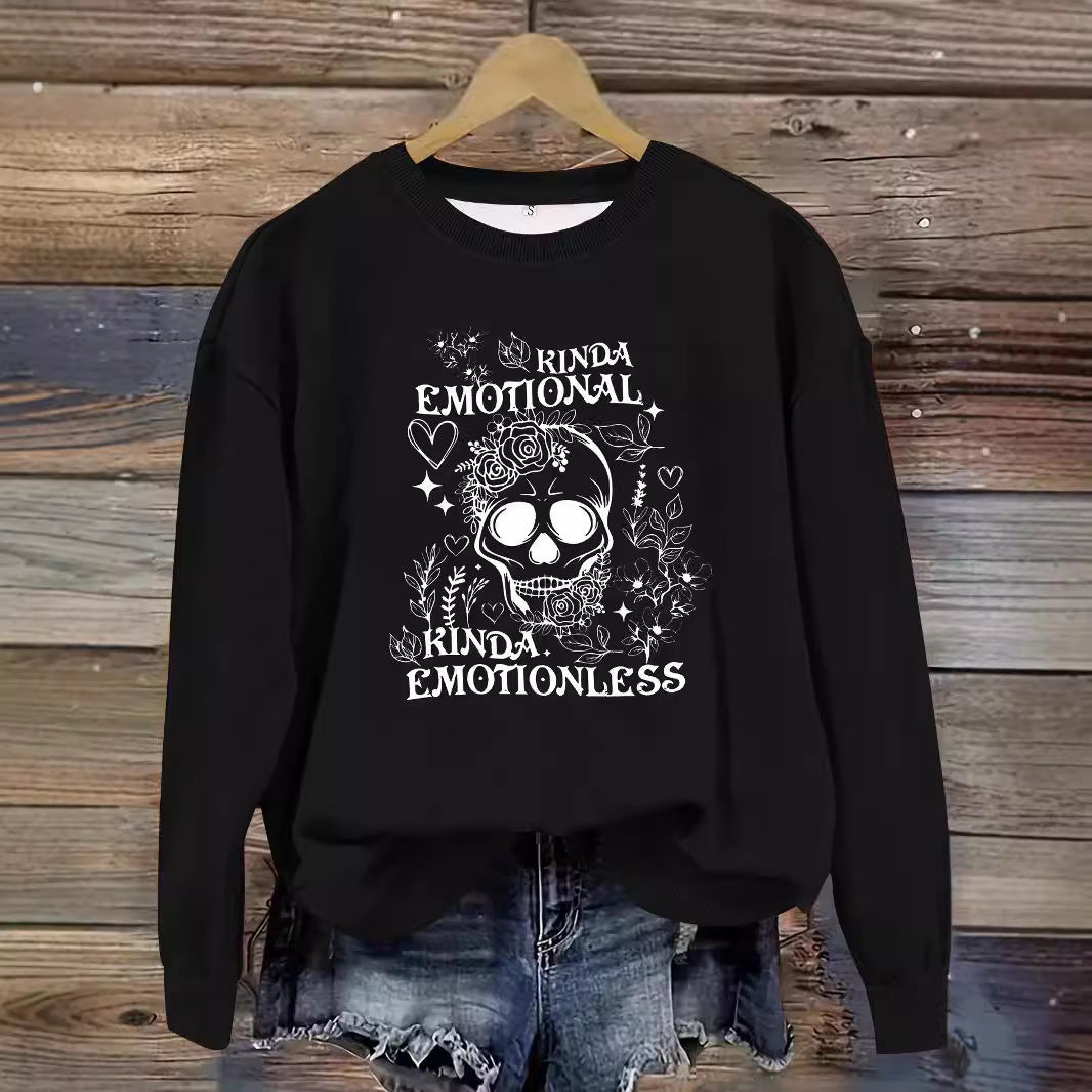 Printed pullover sweatshirt sweatshirt
