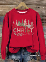 Christmas printed hoodie for women