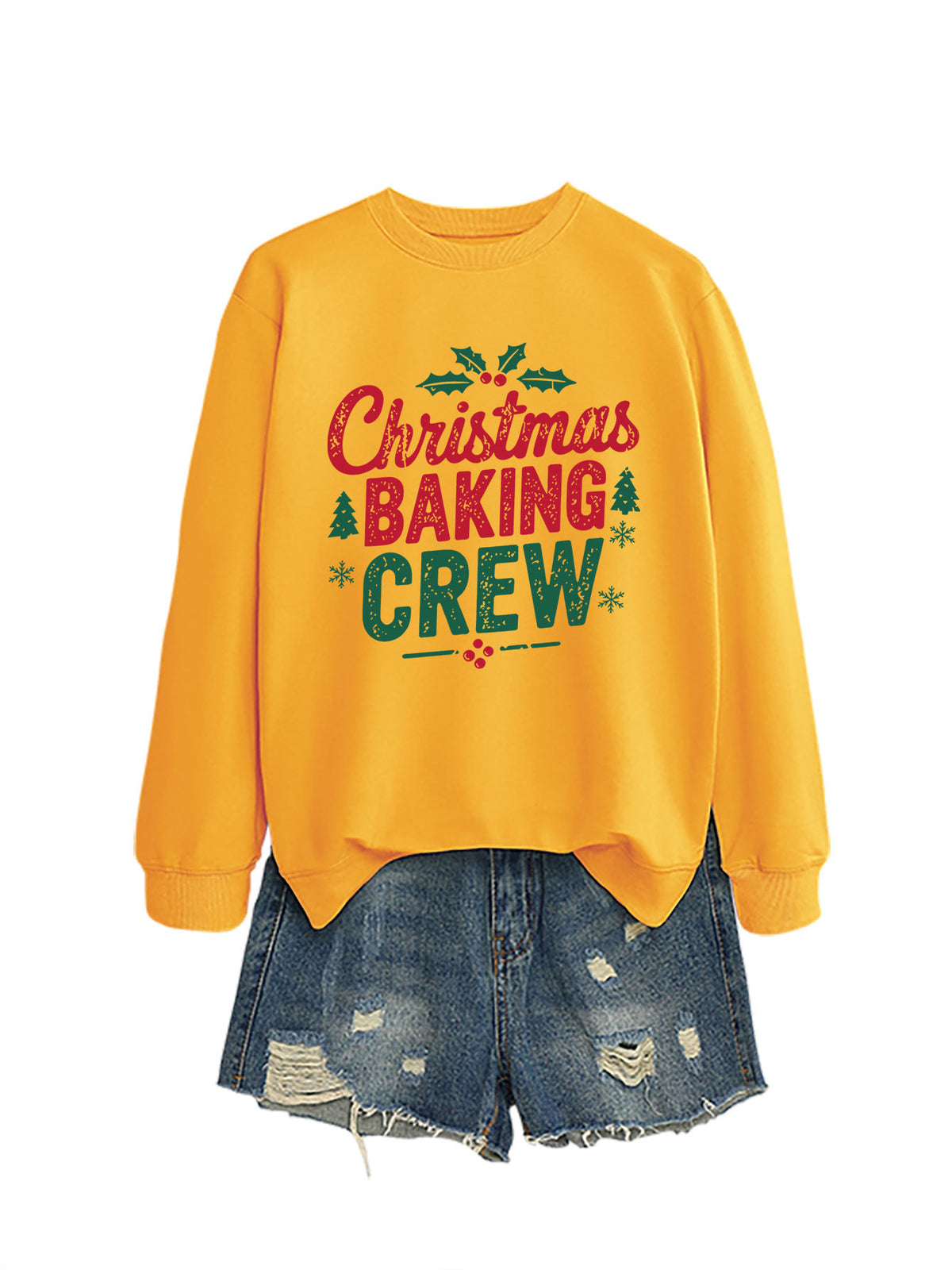 Ladies' Christmas baking crew sweatshirt