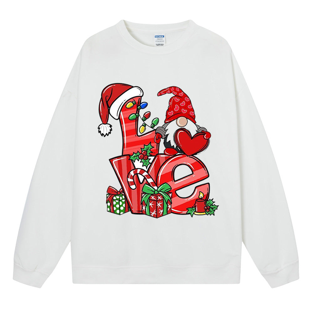 Love Christmas Gift Medium length Women's Christmas Hoodie