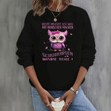 Round neck fleece hoodie