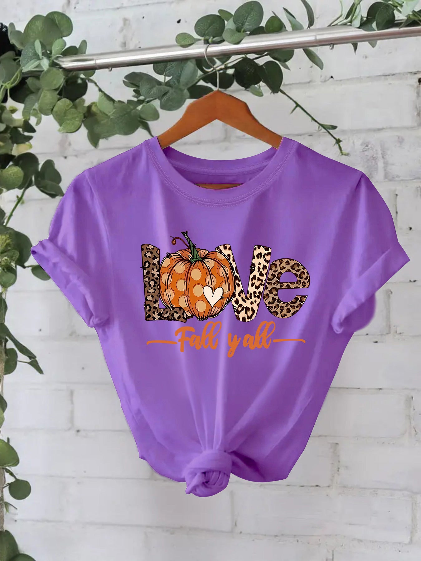 LOVE Pumpkin Halloween Short Sleeve