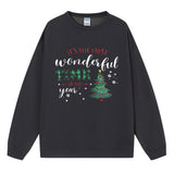 Most Wonderful Time Christmas Tree Sweatshirt, Christmas Graphic Crewneck Pullover