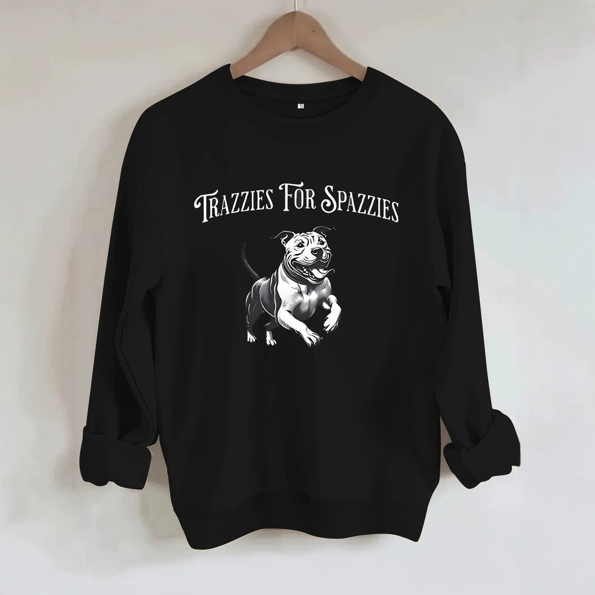 Round neck long sleeved sweatshirt