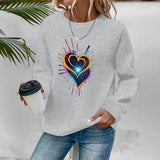 Loose velvet sweatshirt