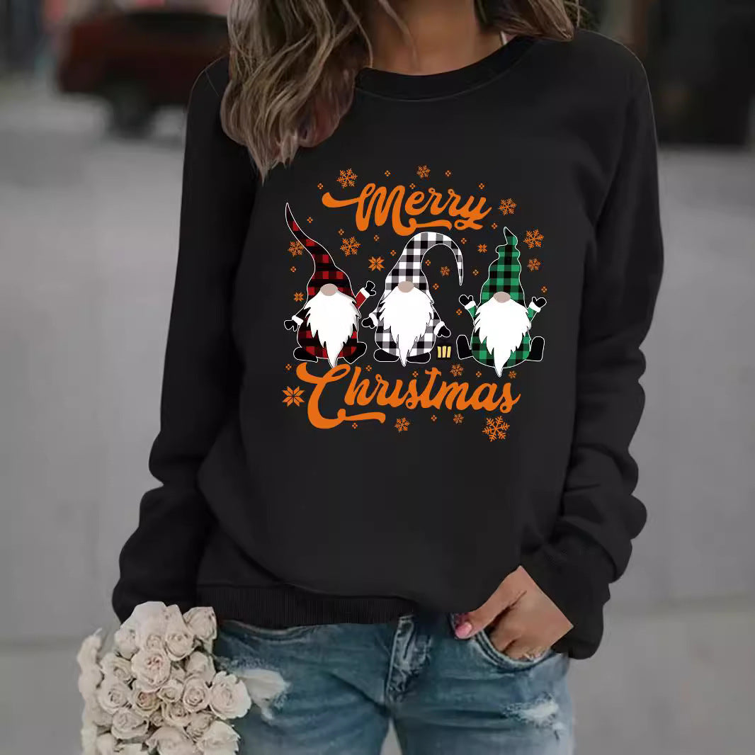 Printed pullover sweatshirt sweatshirt