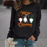 Printed pullover sweatshirt sweatshirt