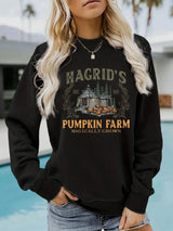Printed pullover sweatshirt sweatshirt