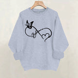 Round neck fleece hoodie