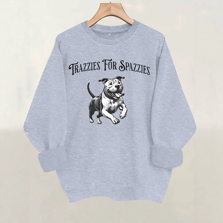 Round neck long sleeved sweatshirt