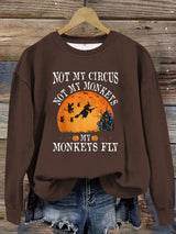 Printed pullover sweatshirt sweatshirt