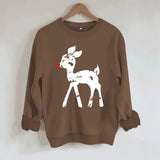 Round neck fleece hoodie