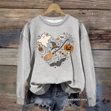 Hoodie Halloween Pumpkin Print