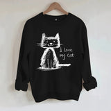 Round neck fleece hoodie