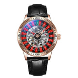 Authentic Export Wooden Wide Gamble Plate Men's Fully Automatic Mechanical Watch Waterproof Luminous Fashion Trendy Wristwatch