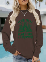 Printed pullover sweatshirt sweatshirt