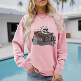 Printed pullover sweatshirt sweatshirt