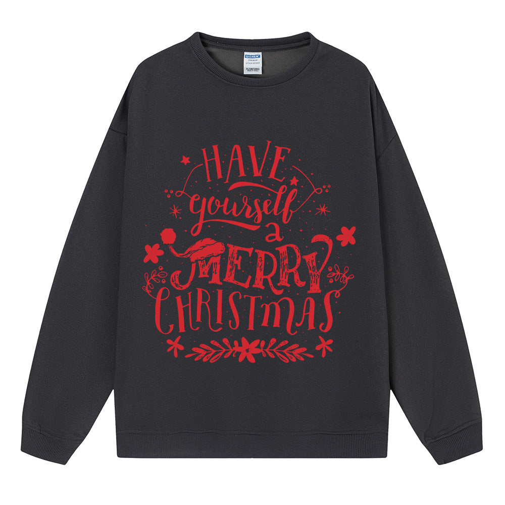 Christmas hoodie women's Christmas pullover top