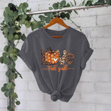 LOVE Pumpkin Halloween Short Sleeve
