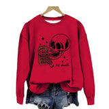 Printed pullover sweatshirt sweatshirt